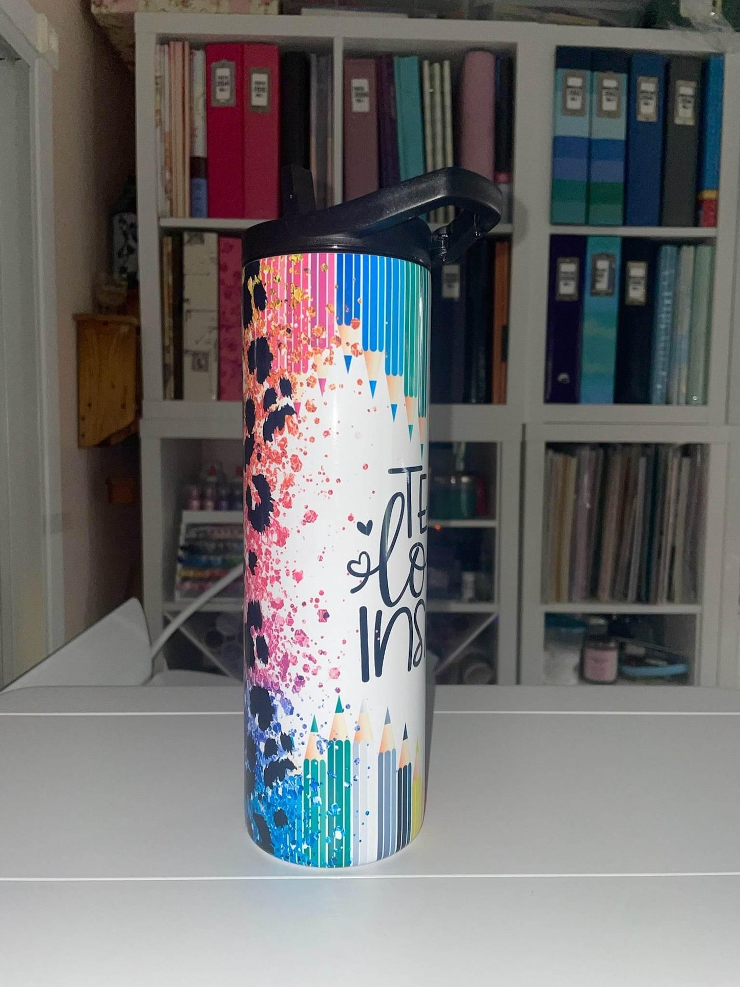 30 oz Duo Lid Teach Love Inspire Tumbler - The Redheaded StoryKeeper