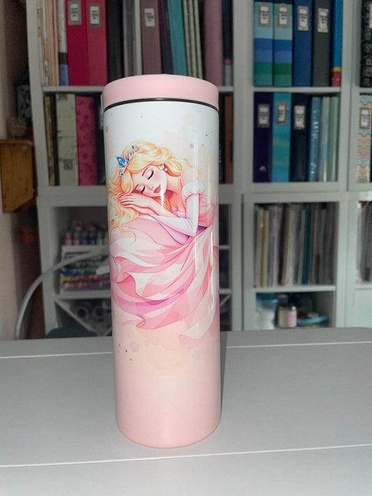 20 oz Sleeping Princess Pink Ombre Duo Tumbler - The Redheaded StoryKeeper