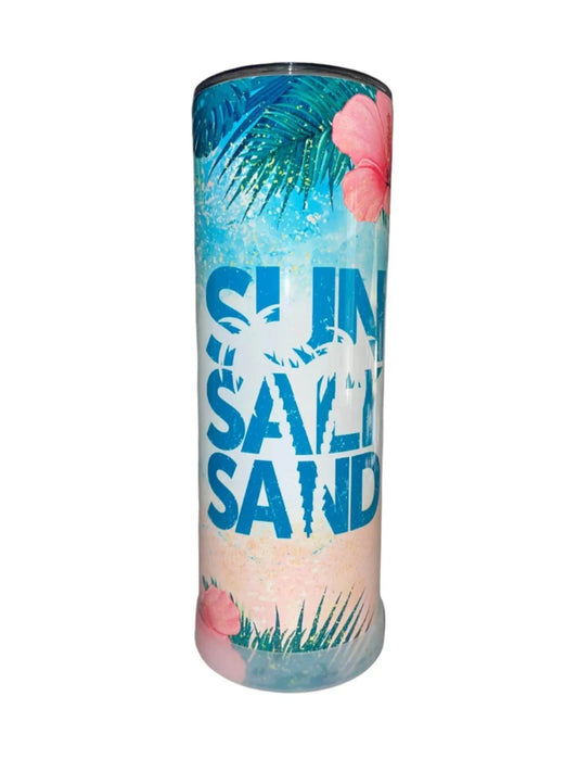 20 oz Sun Salt Sand Tropical Tumbler - The Redheaded StoryKeeper