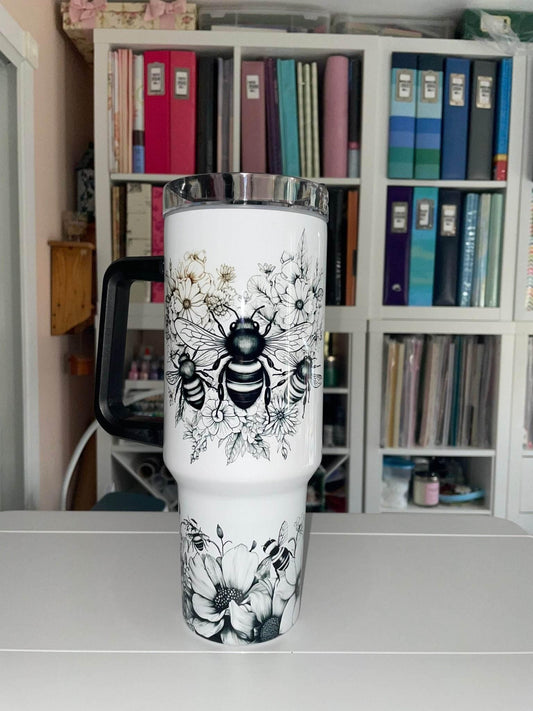 40 oz Coffee First Mom Later Travel Tumbler - The Redheaded StoryKeeper