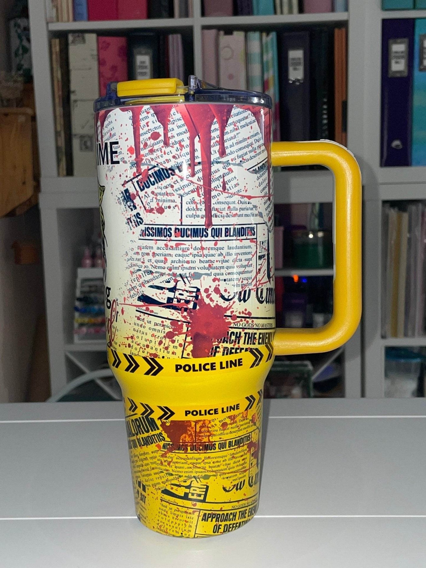 40 oz True Crime & Crafting Obsessed Big Swig Tumbler Set - The Redheaded StoryKeeper