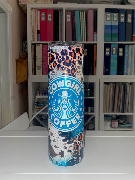 30 oz Holographic Cowgirl Coffee - The Redheaded StoryKeeper