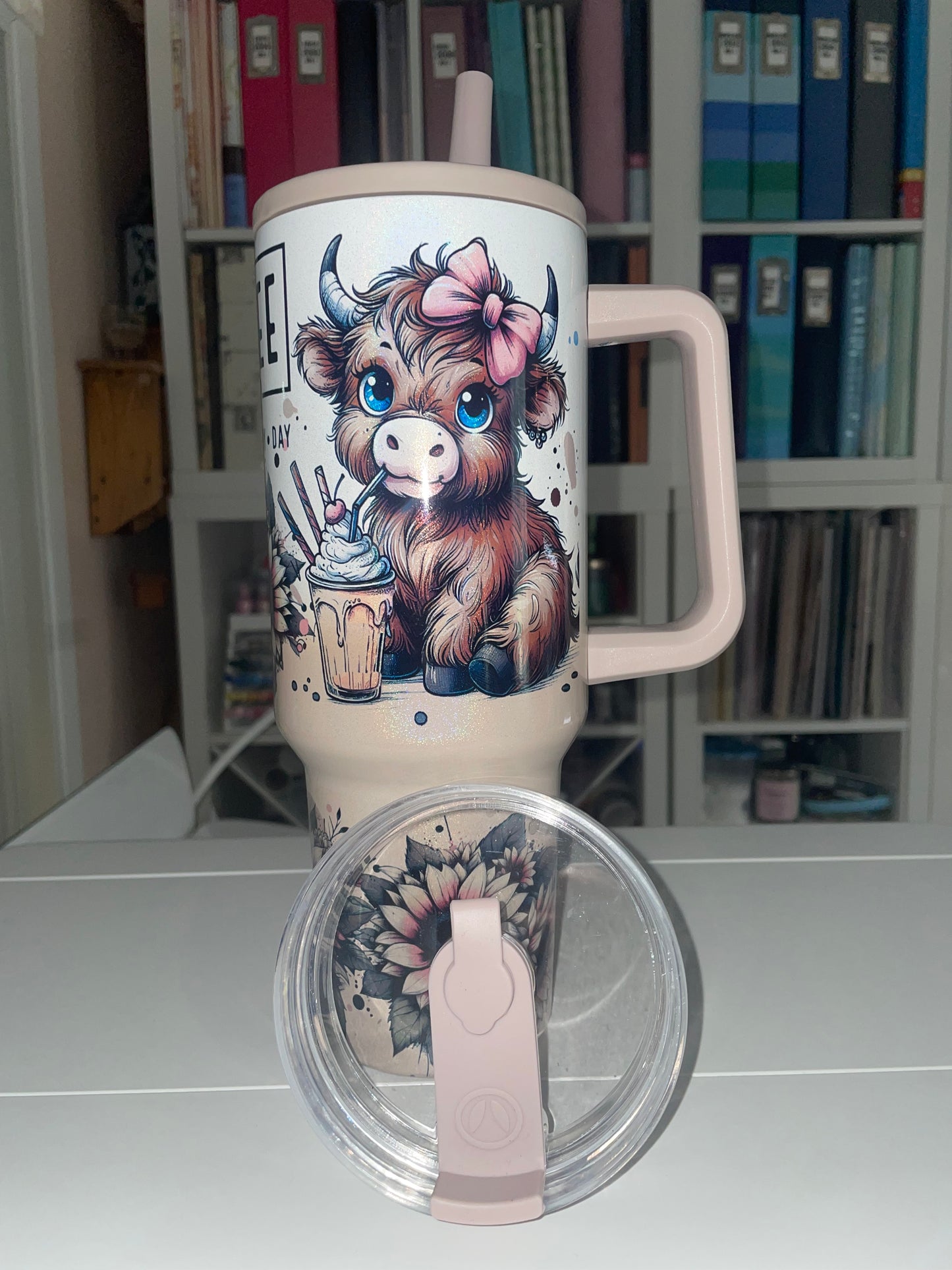 40 oz Duo Ombre Travel Tumbler - Coffee Mode Highland Cows