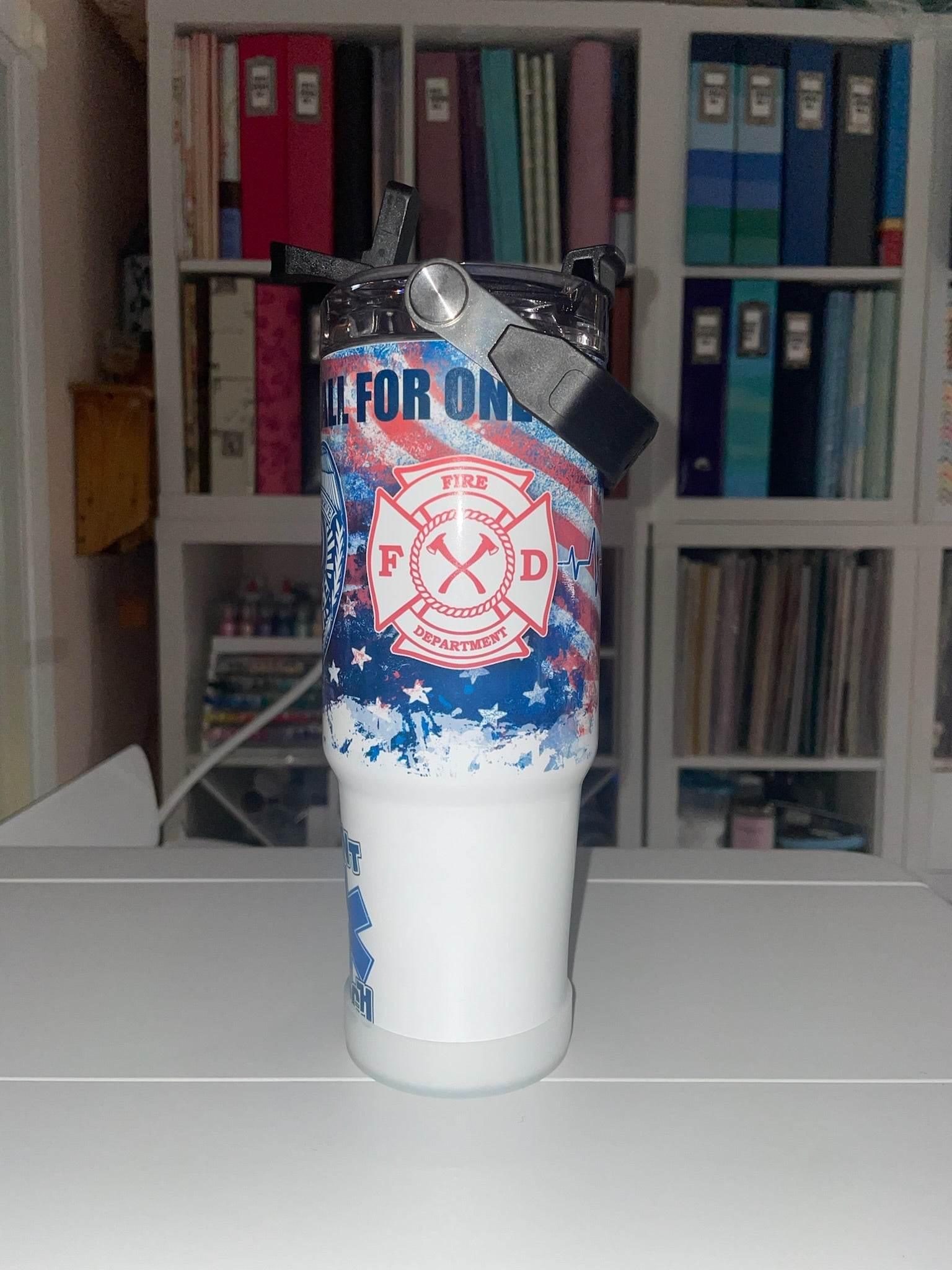 30 oz One For All, All For One Tri Sip Tumbler - The Redheaded StoryKeeper