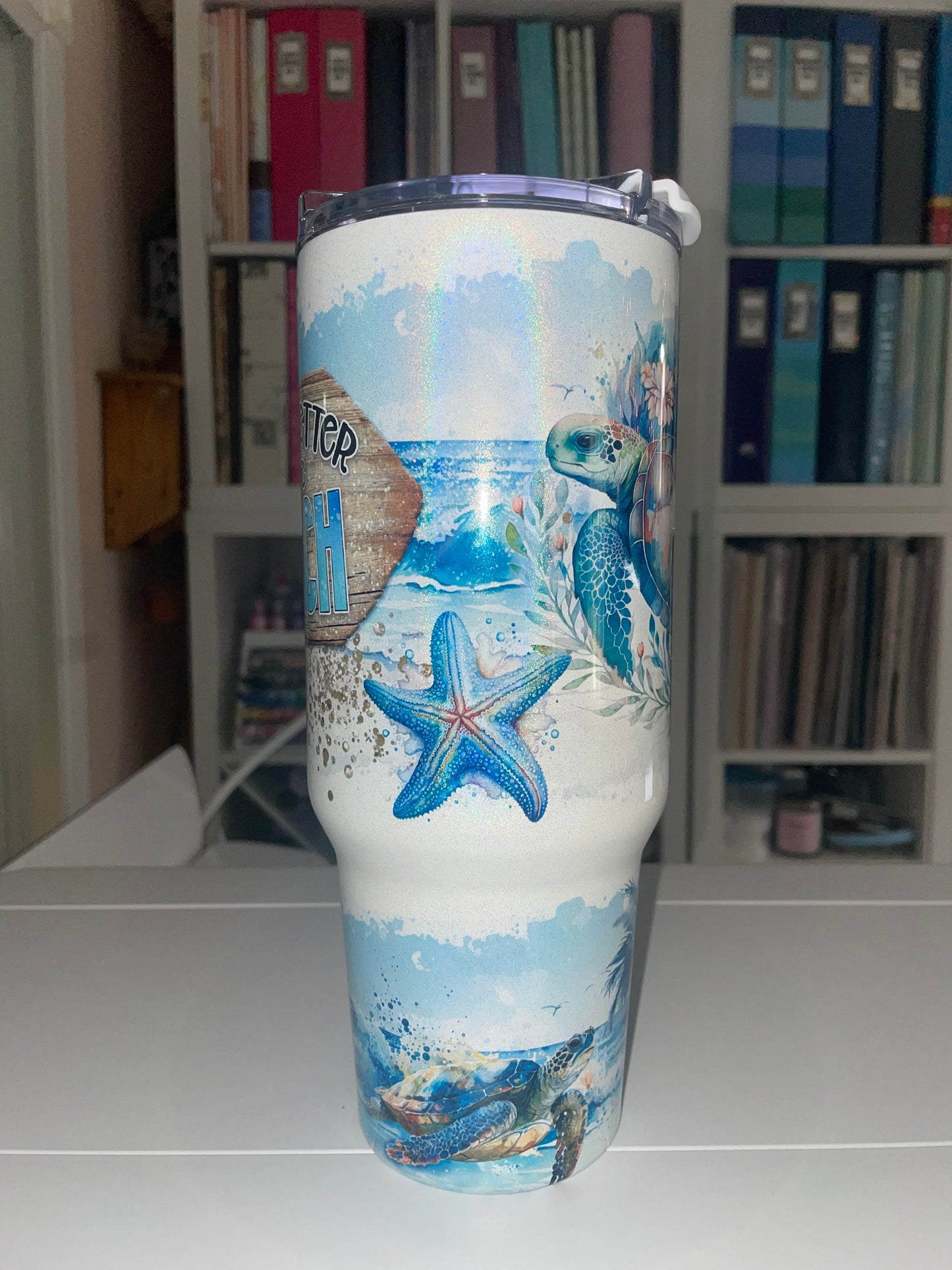 40 oz Better at the Beach Holographic Big Swig Tumbler