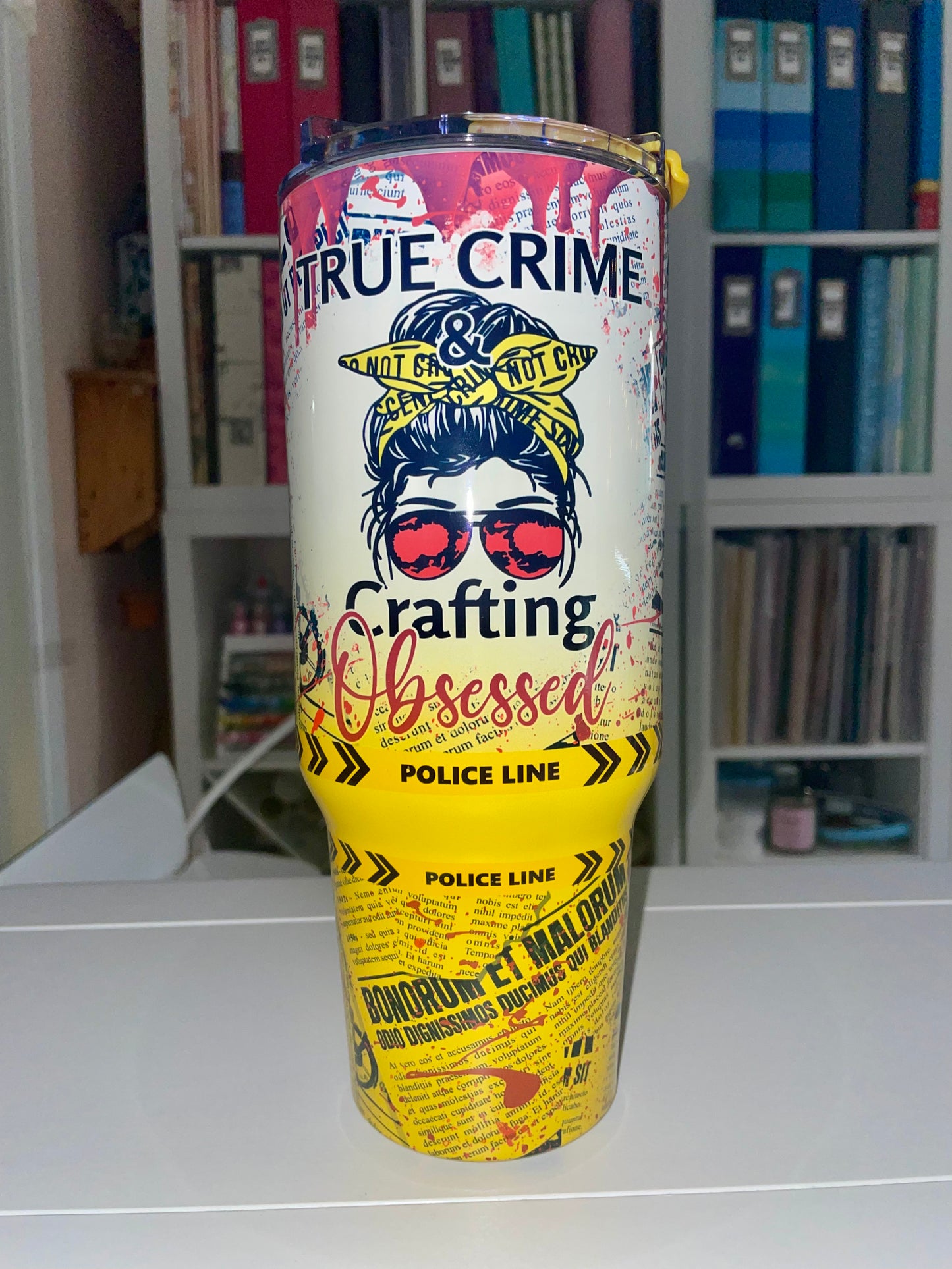 40 oz True Crime & Crafting Obsessed Big Swig Tumbler Set