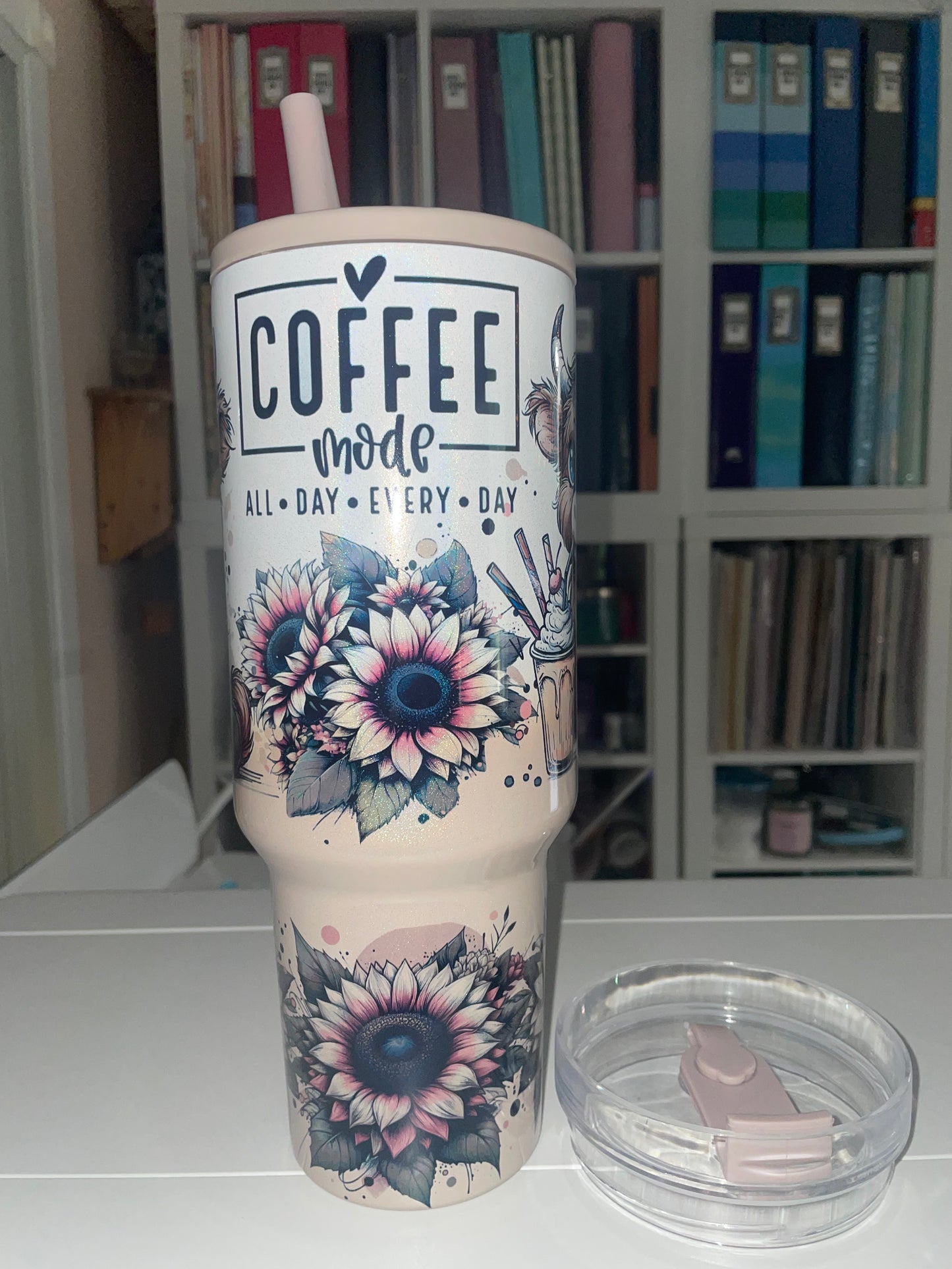 40 oz Duo Ombre Travel Tumbler - Coffee Mode Highland Cows