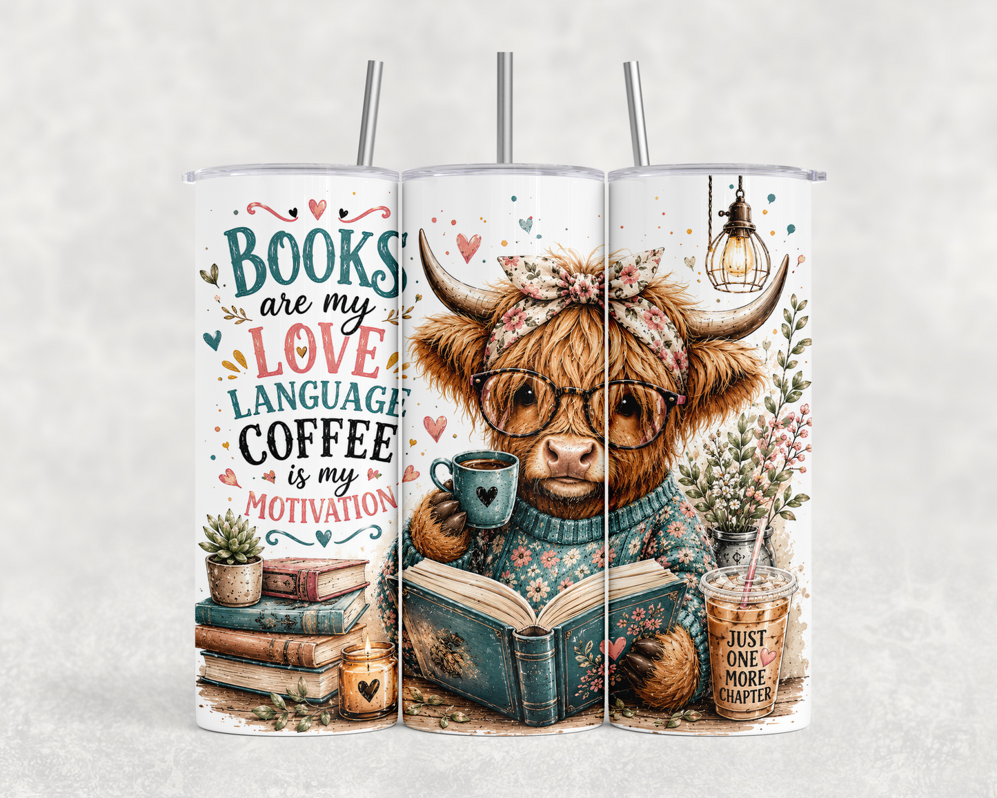 20 oz Books Are My Love Language Tumbler