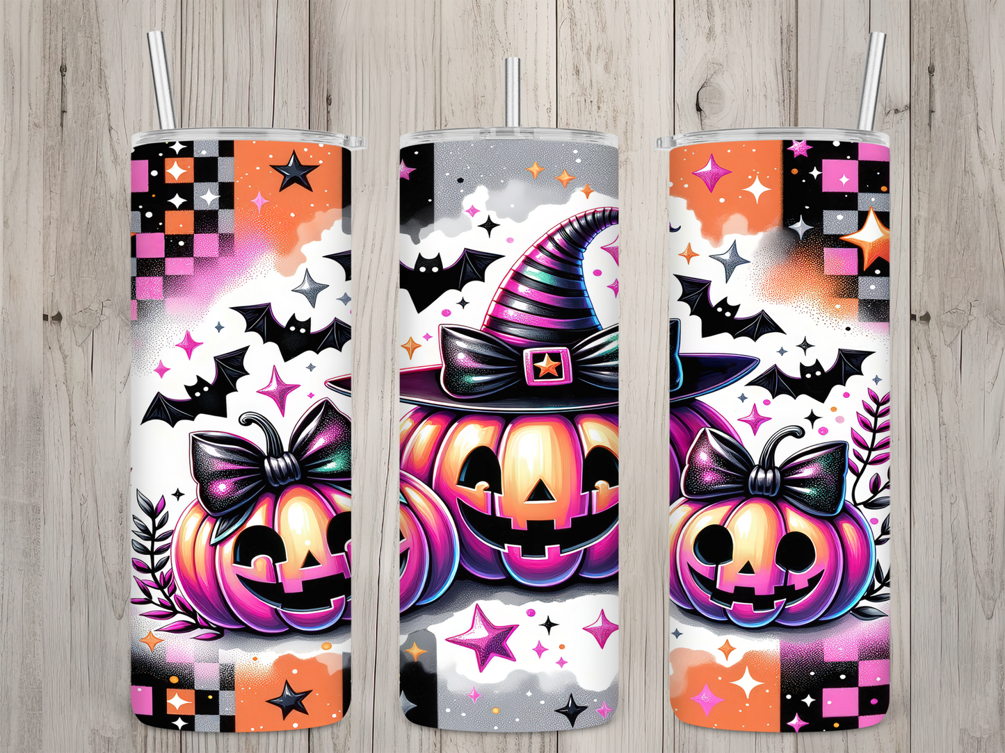 20 oz Pumpkins Glitter Tumbler