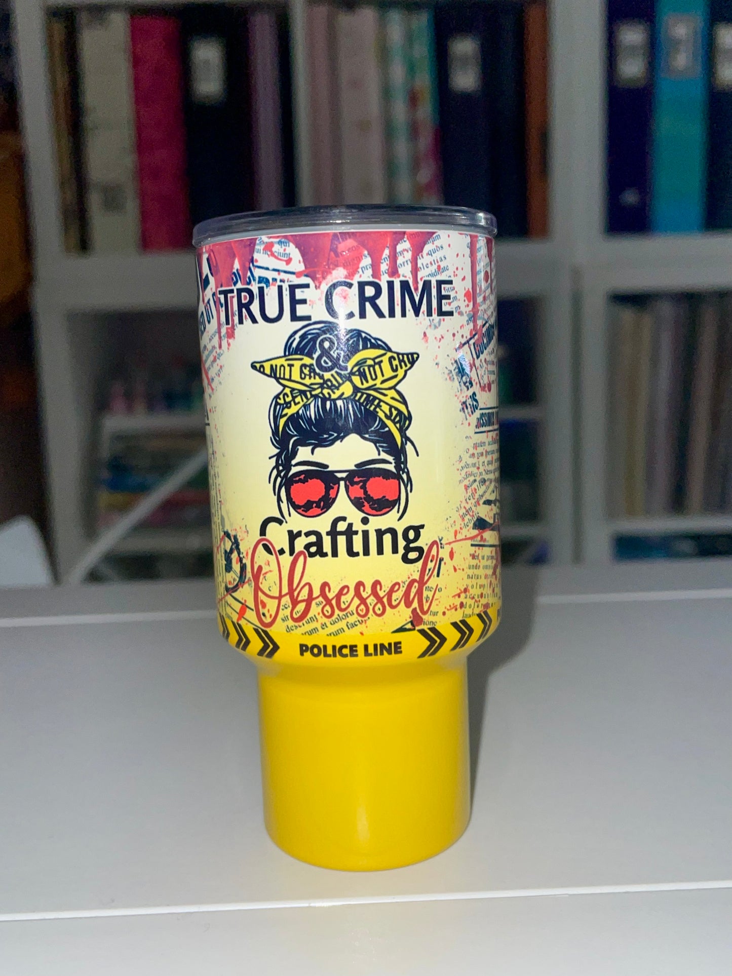 40 oz True Crime & Crafting Obsessed Big Swig Tumbler Set