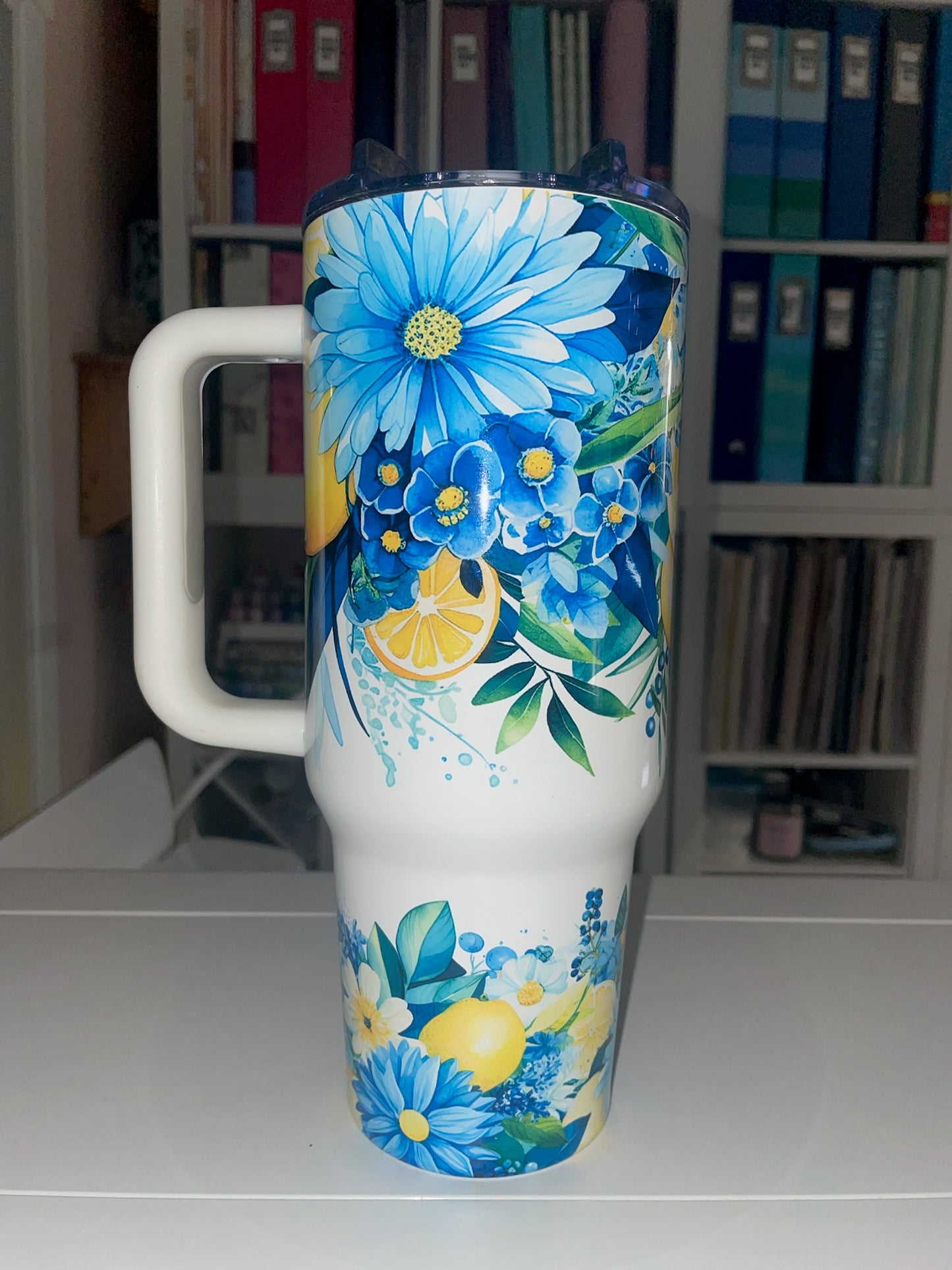 40 oz Drink Your Water & Mind Your Business - Lemons Big Swig Tumbler