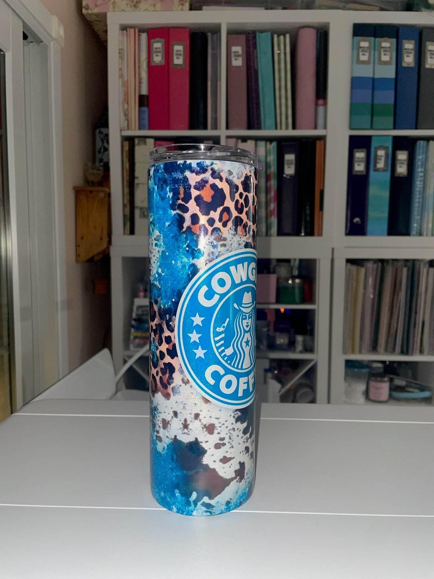 30 oz Holographic Cowgirl Coffee - The Redheaded StoryKeeper