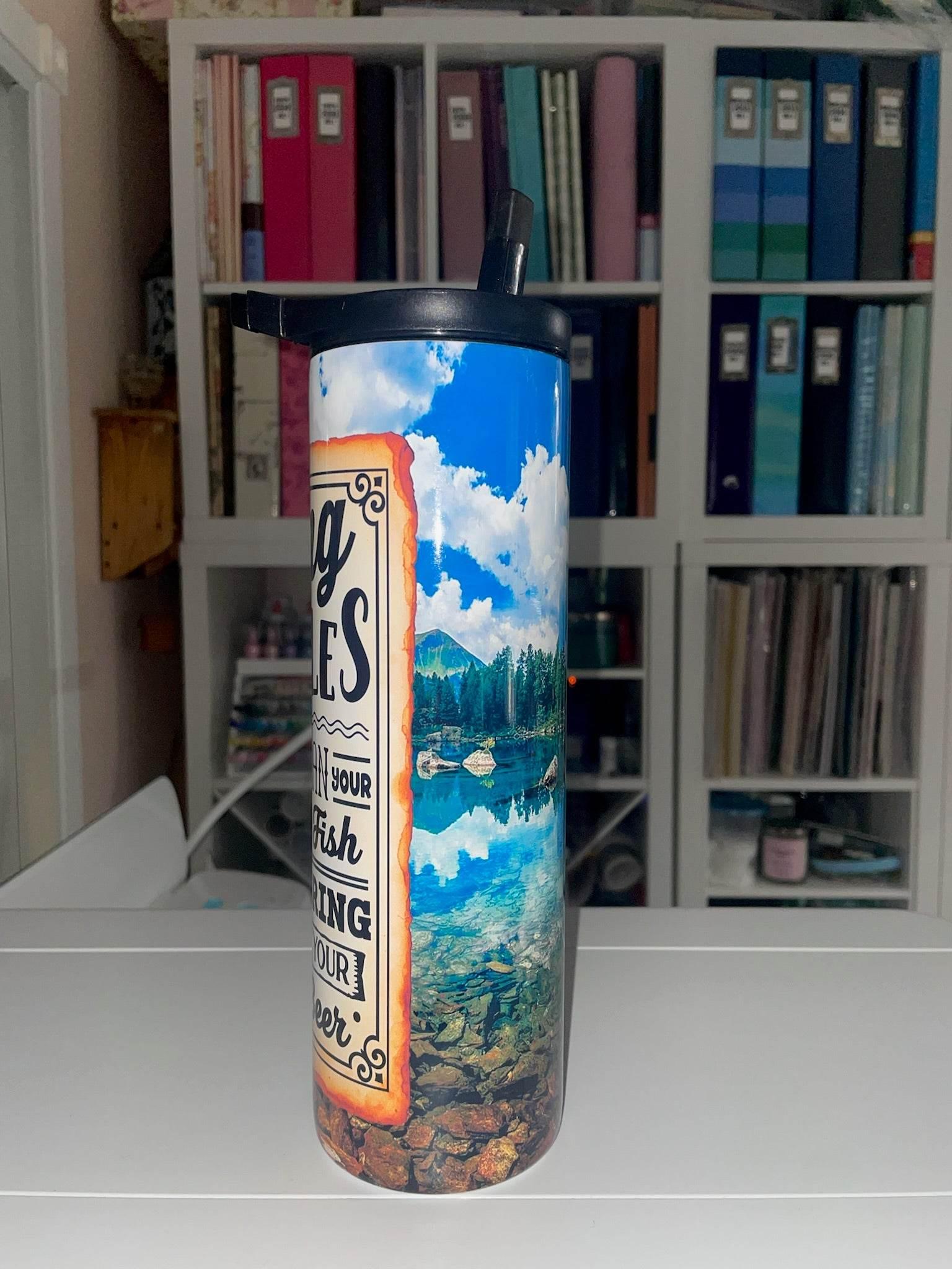 30 oz Duo Lid Fishing Rules Tumbler - The Redheaded StoryKeeper