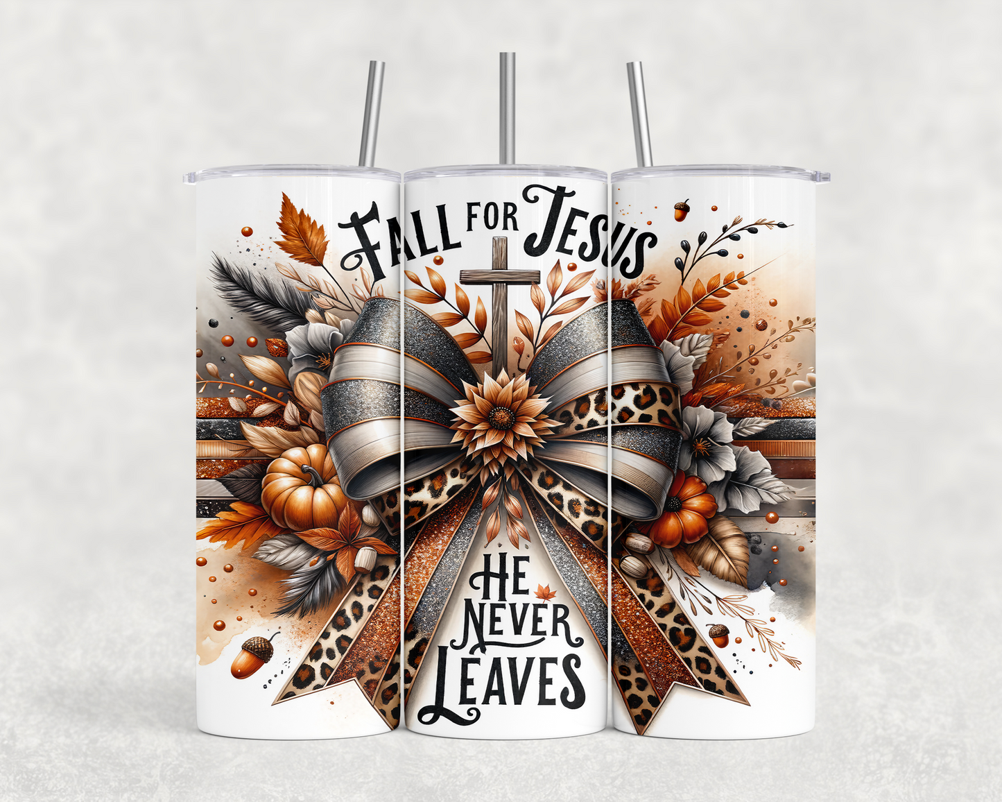 20 oz Fall for Jesus Tumbler - The Redheaded StoryKeeper