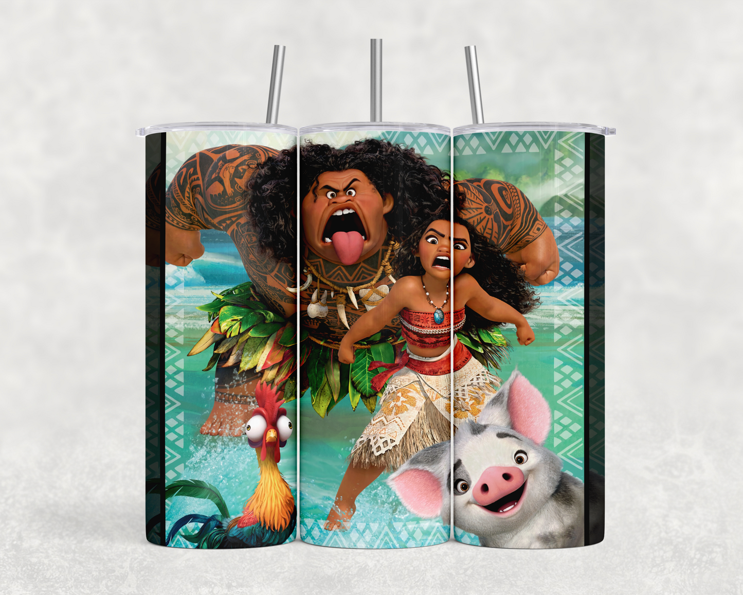 20 oz Funny Faces Moana Duo Tumbler