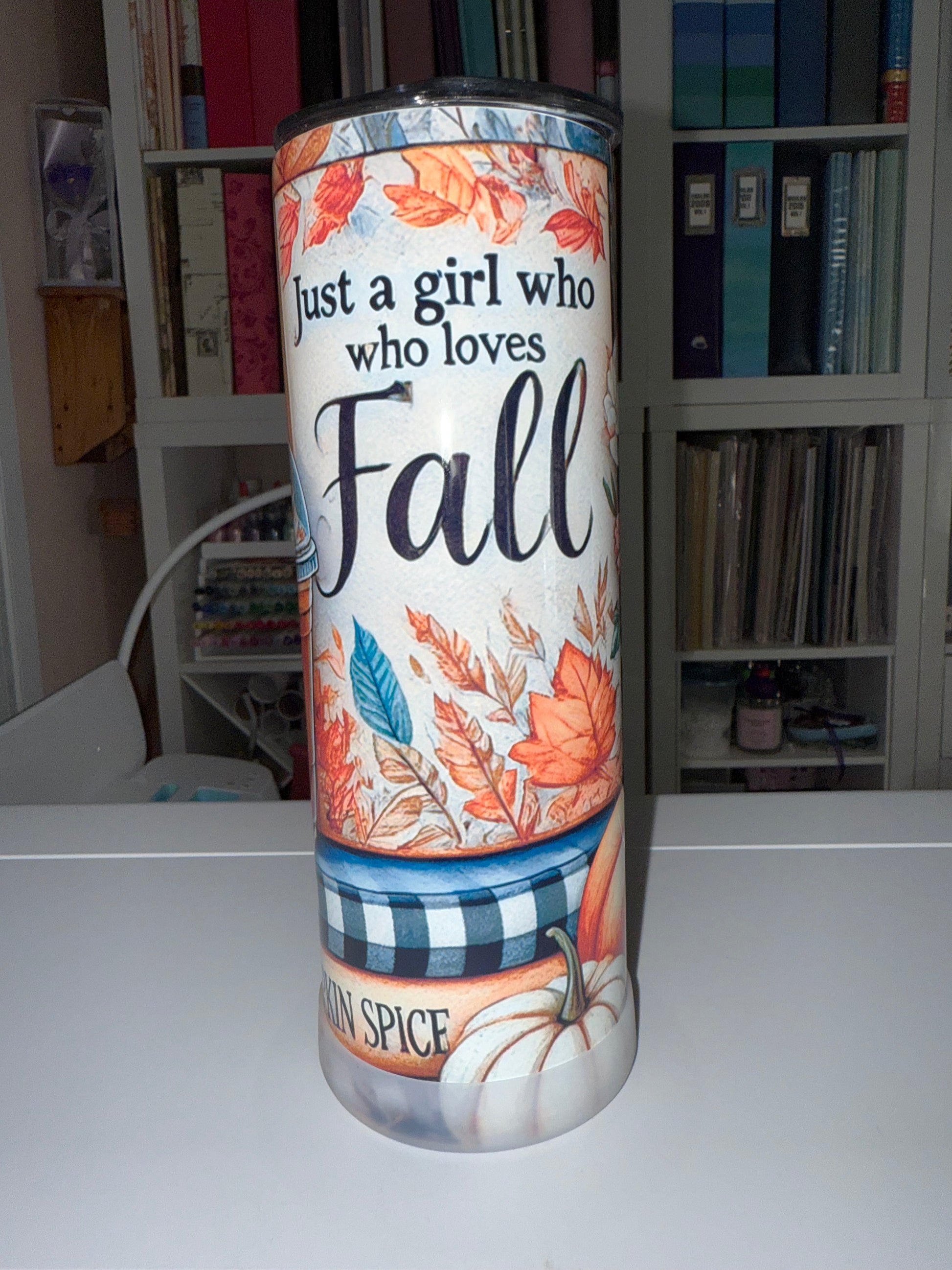 20 oz Fall Lover Tumbler - The Redheaded StoryKeeper