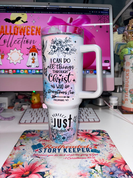 40 oz Inspirational Travel Tumbler