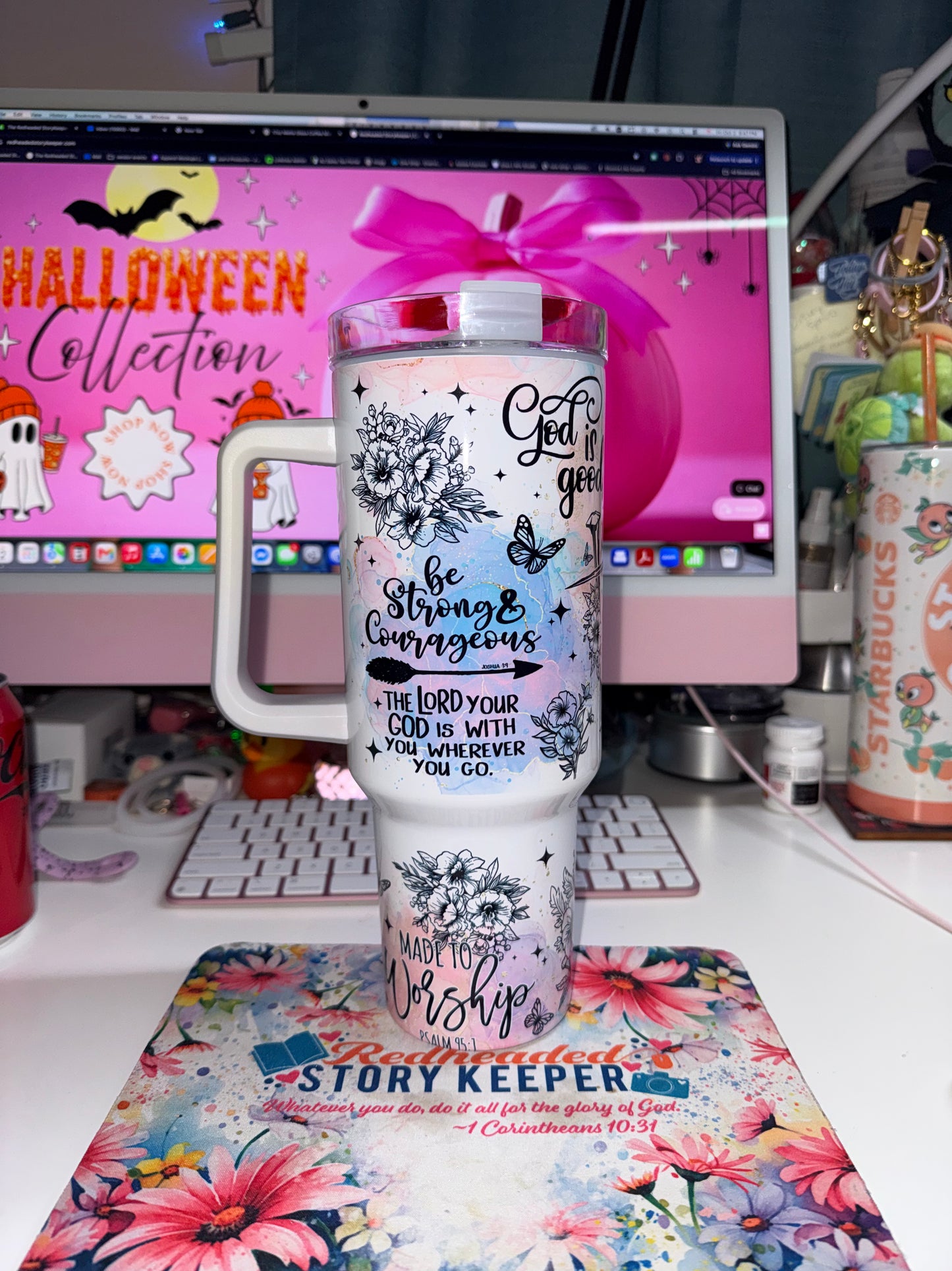 40 oz Inspirational Travel Tumbler