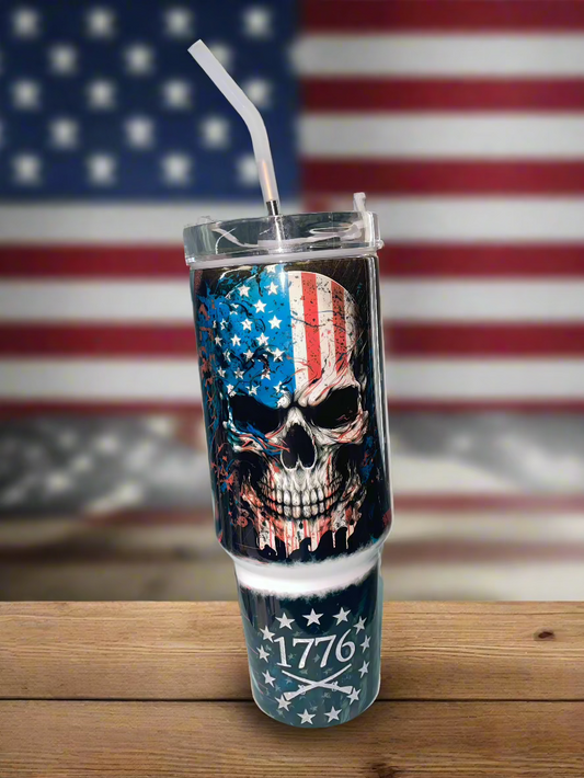 40 oz We the People Travel Tumbler - The Redheaded StoryKeeper