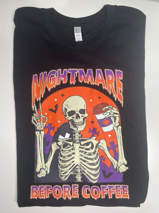 Nightmare Before Coffee Tee - The Redheaded StoryKeeper