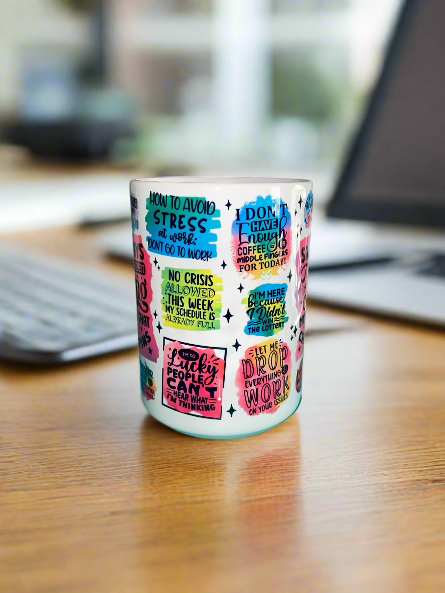 15 oz Funny Office Ceramic Mug - The Redheaded StoryKeeper