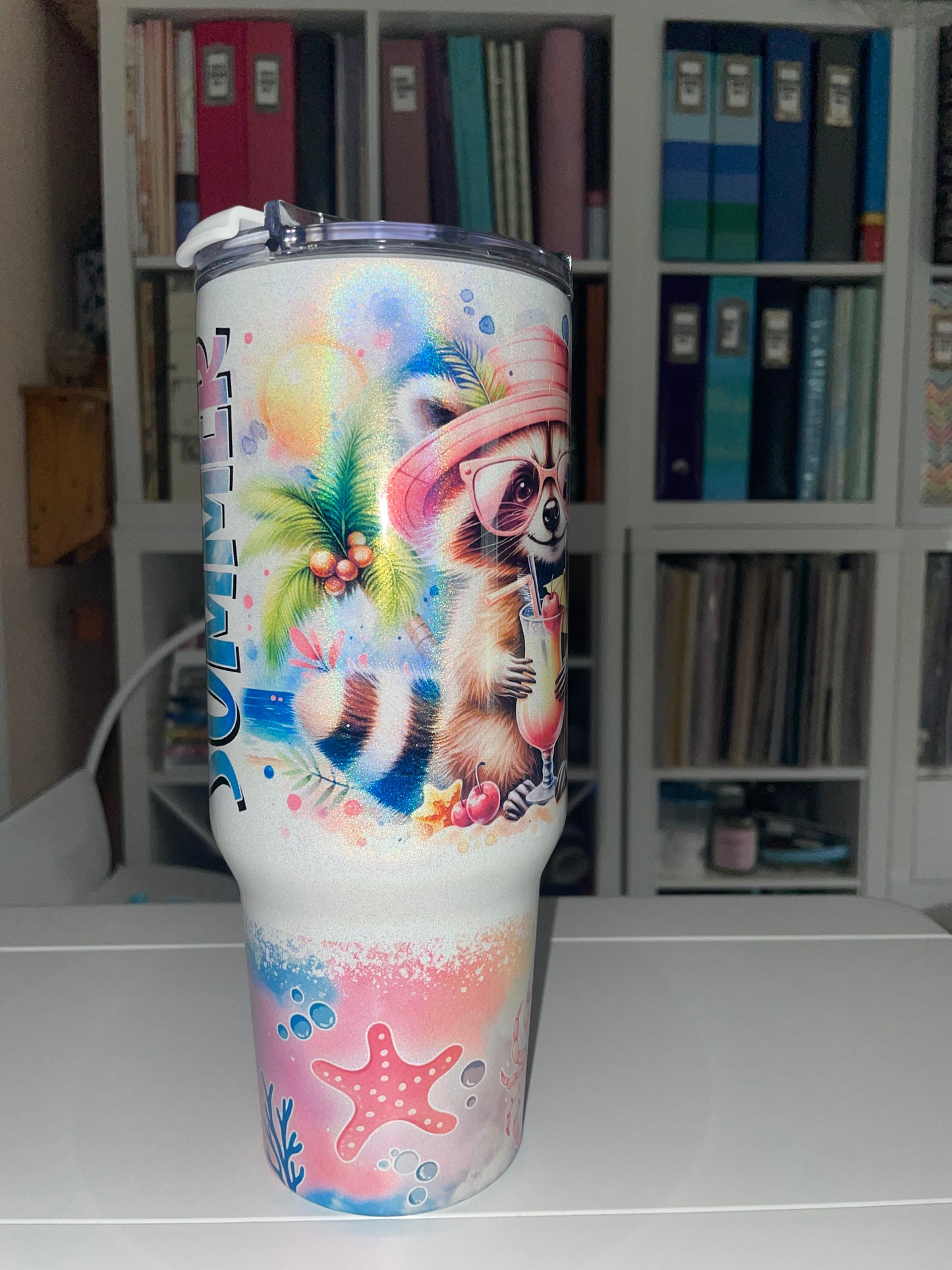 40 oz Big Swig Holographic - Feral Girl Summer