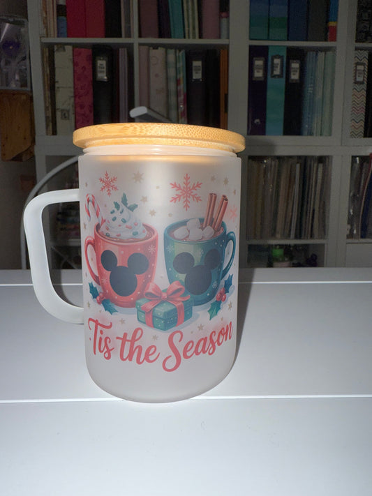17 oz Tis the Season Glass Mug - The Redheaded StoryKeeper