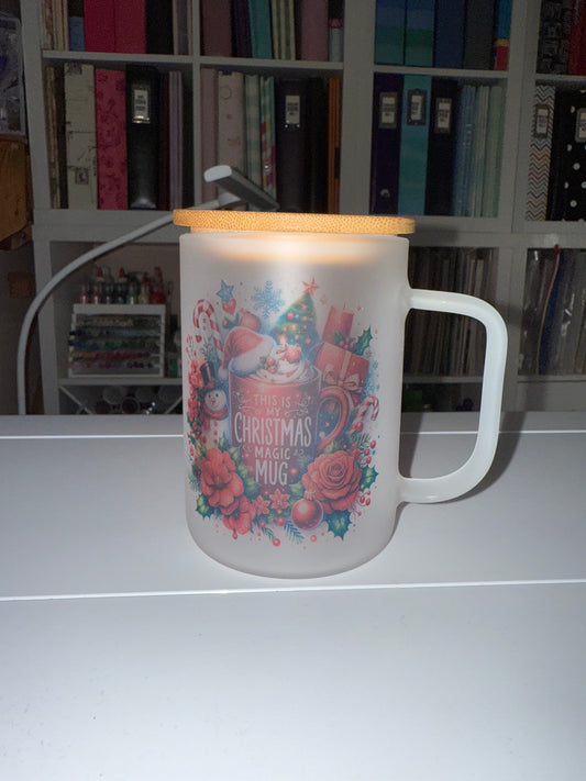 17 oz Christmas Magic Glass Mug - The Redheaded StoryKeeper