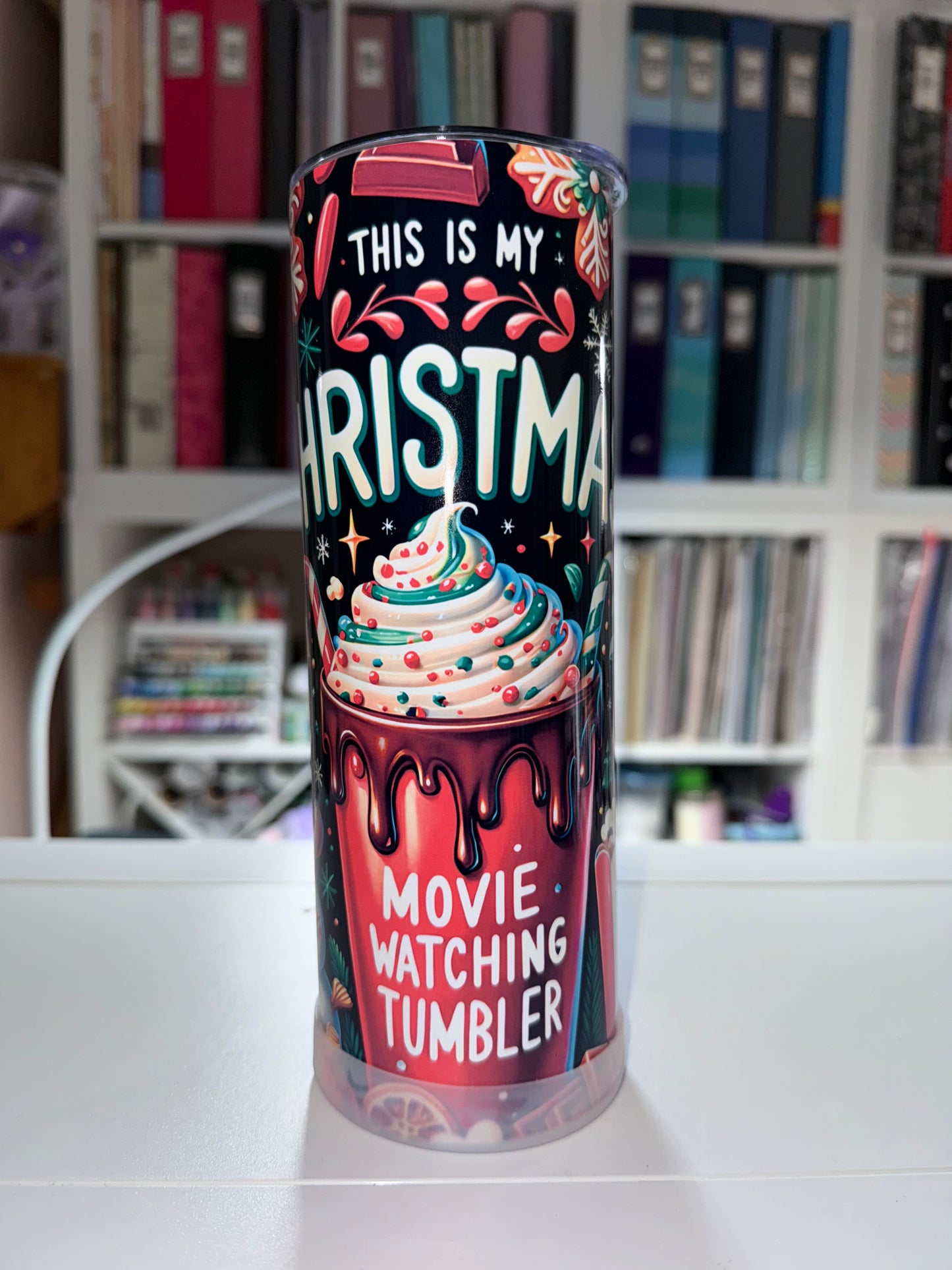 20 oz Christmas Movie Watching Tumbler