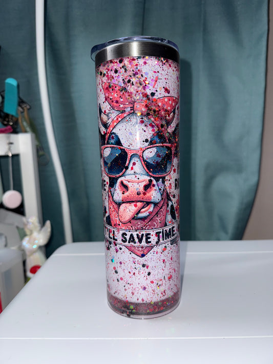 20 oz Let's Assume Snowglobe Tumbler