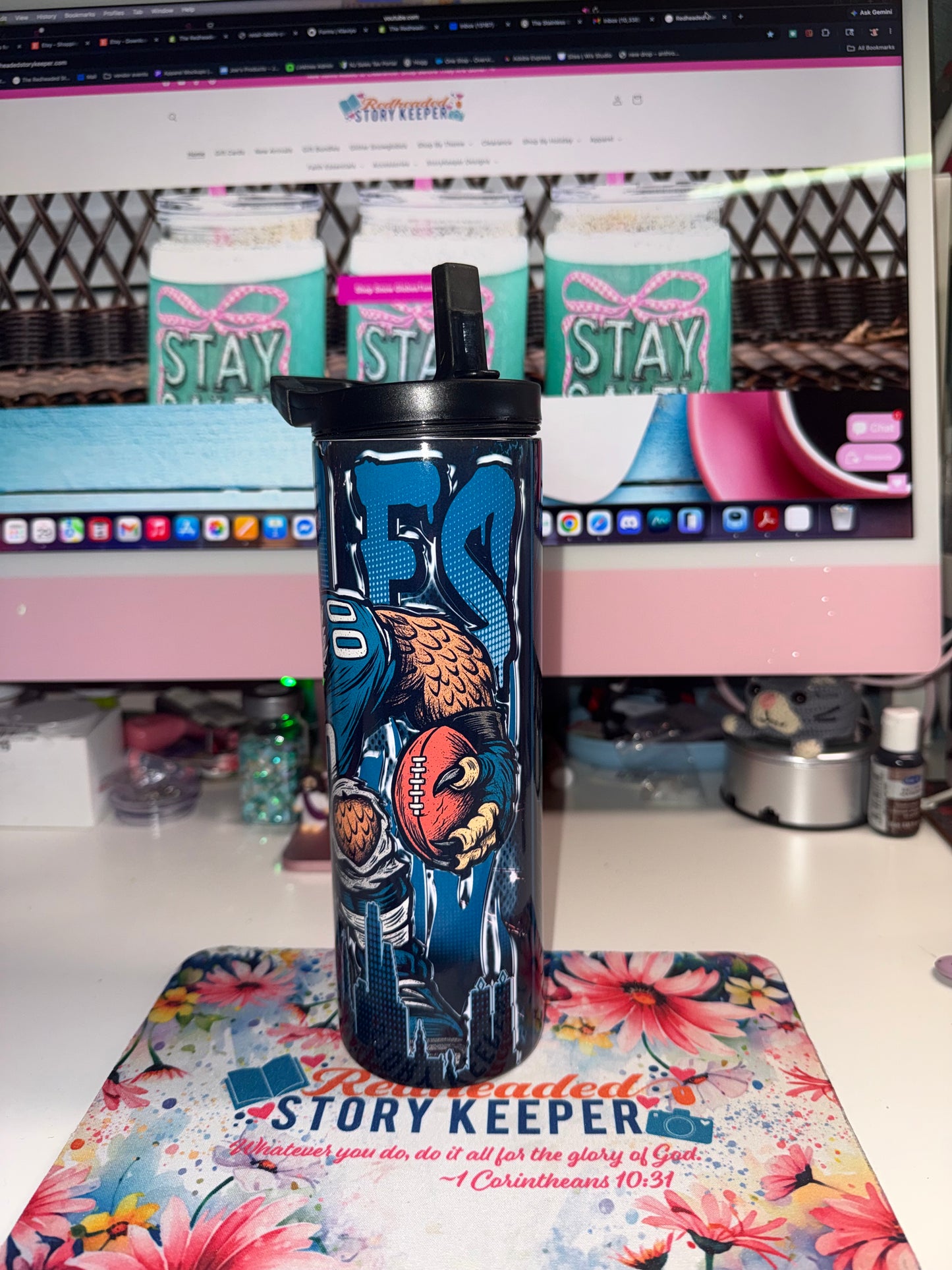 20 oz Eagles Graffiti Duo Tumbler