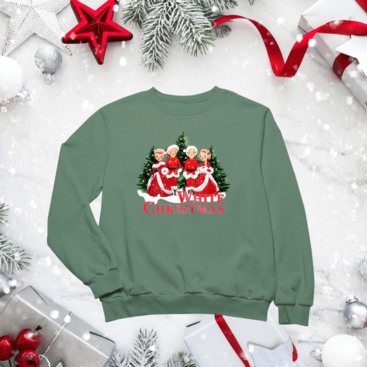 White Christmas Crewneck Sweatshirt - The Redheaded StoryKeeper