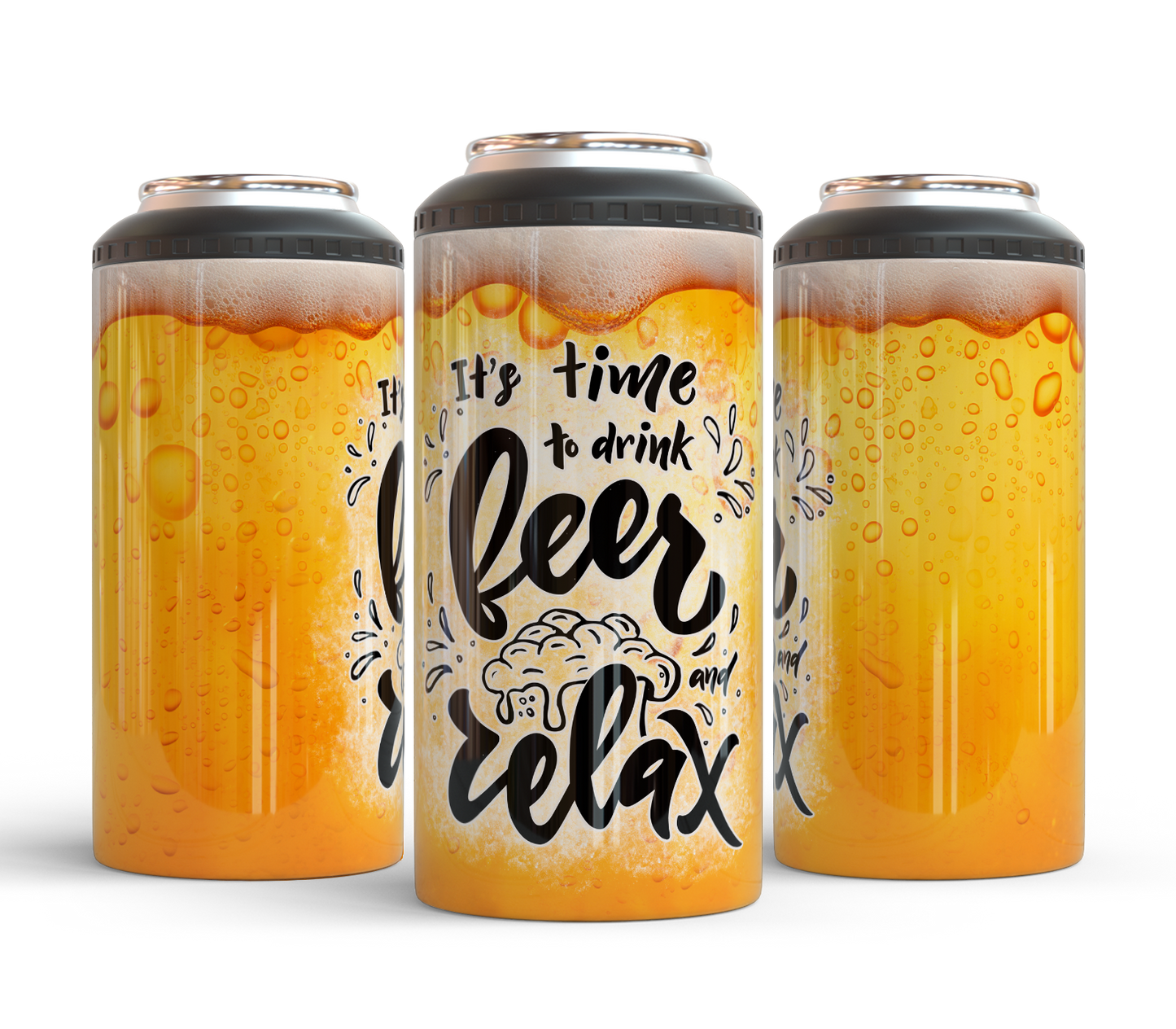 4 in 1 Can Coolers - Drink Beer and Relax