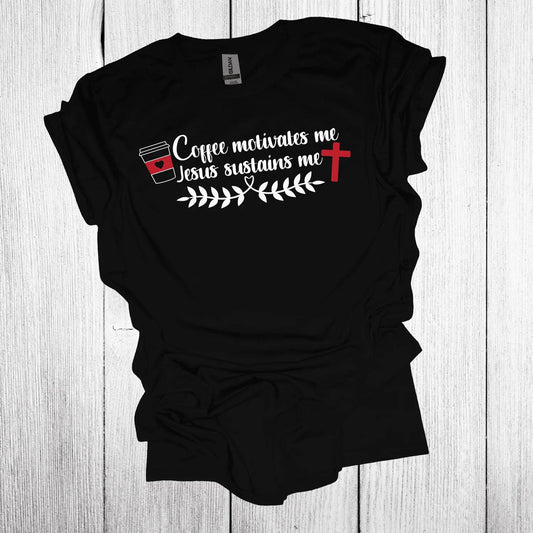 Coffee Motivates Tee - The Redheaded StoryKeeper
