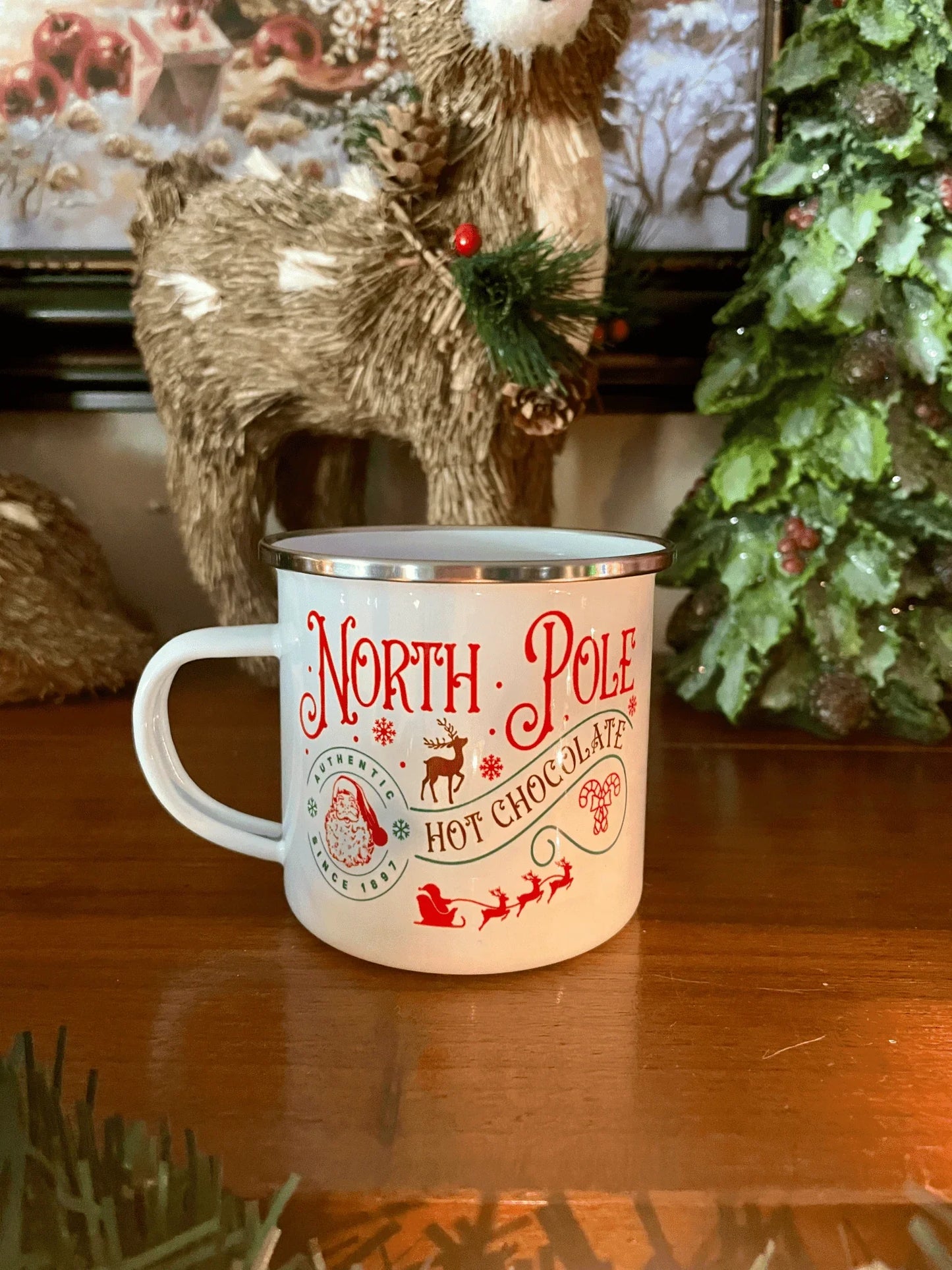 12 oz North Pole Hot Chocolate Mug - The Redheaded StoryKeeper