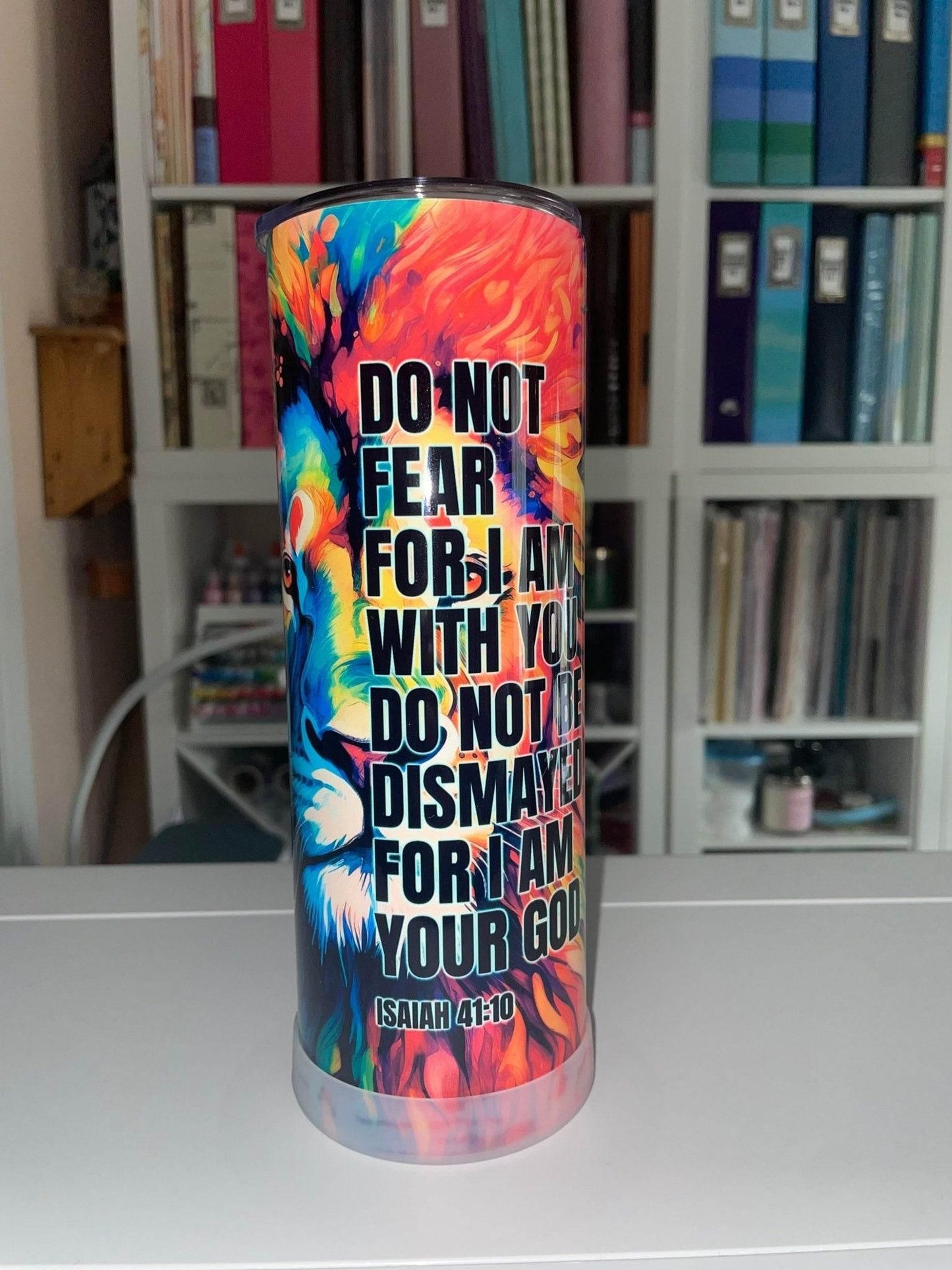 20 oz Isaiah 41:10 Tumbler - The Redheaded StoryKeeper