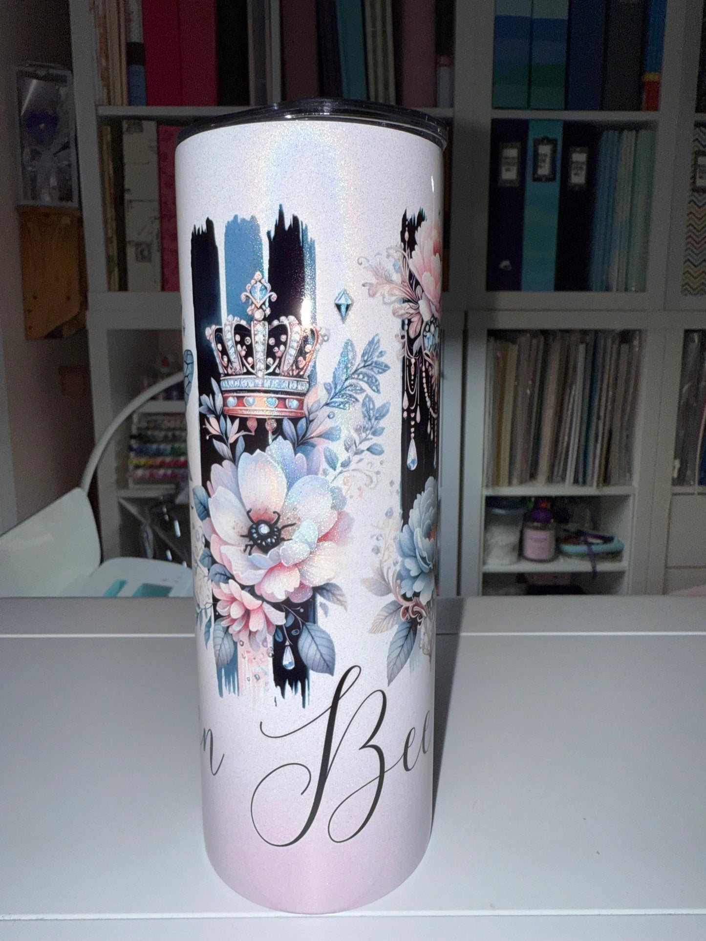 20 oz Queen Bee Tumbler - The Redheaded StoryKeeper