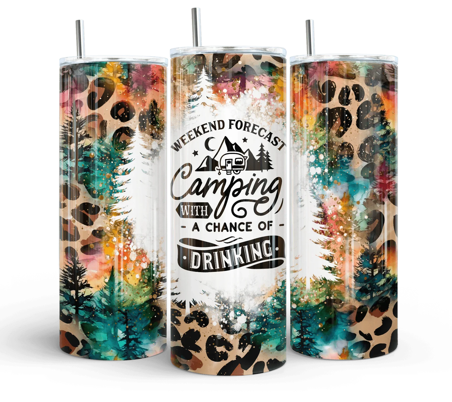 20 oz Weekend Forecast Tumbler - The Redheaded StoryKeeper