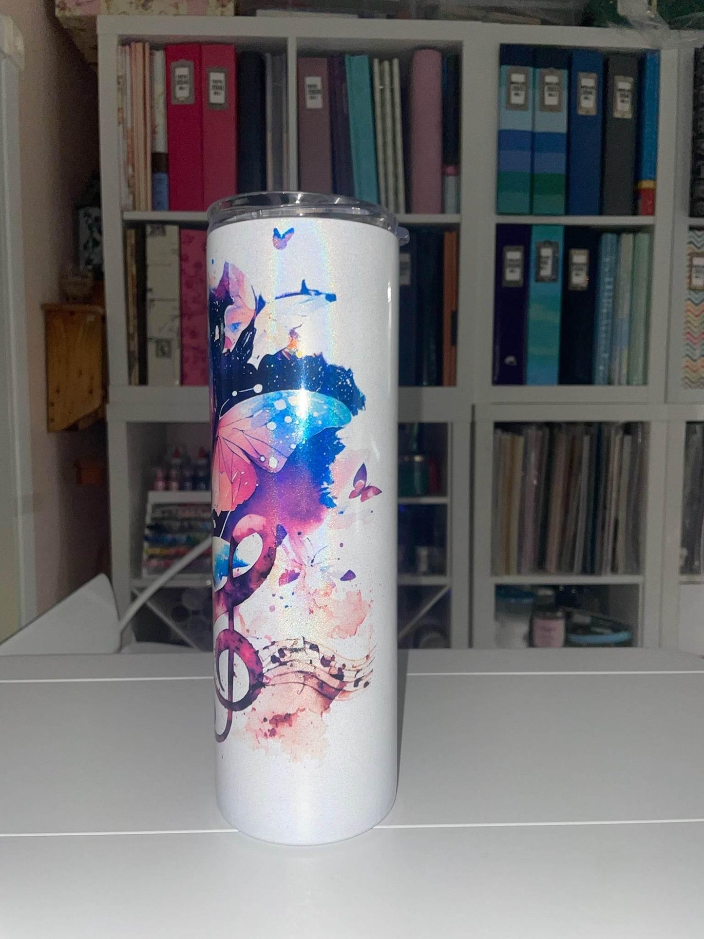 30 oz Holographic Where Words Fail, Music Speaks - The Redheaded StoryKeeper