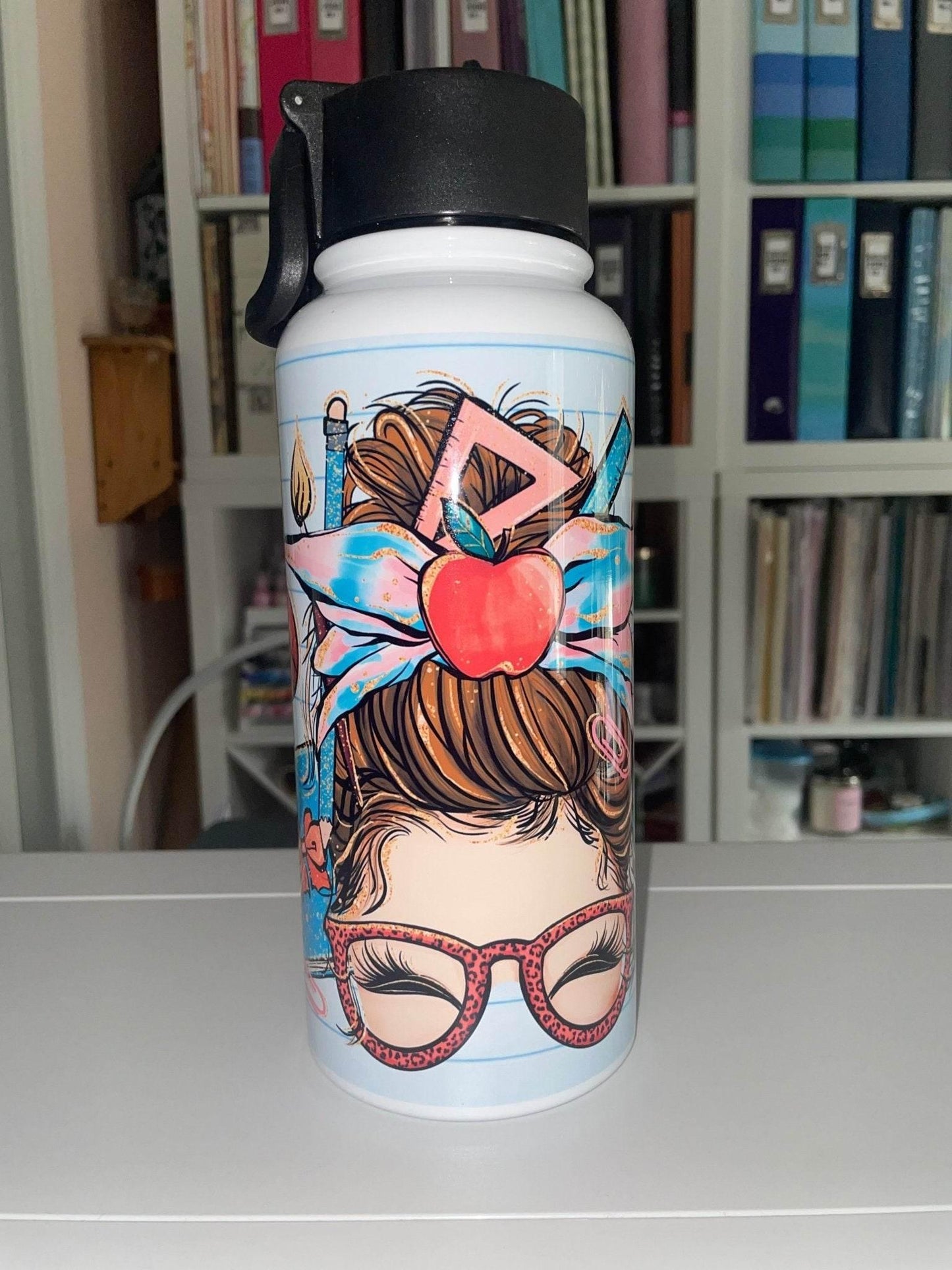 32 oz Teacher Hydro Handle Water Bottle - The Redheaded StoryKeeper