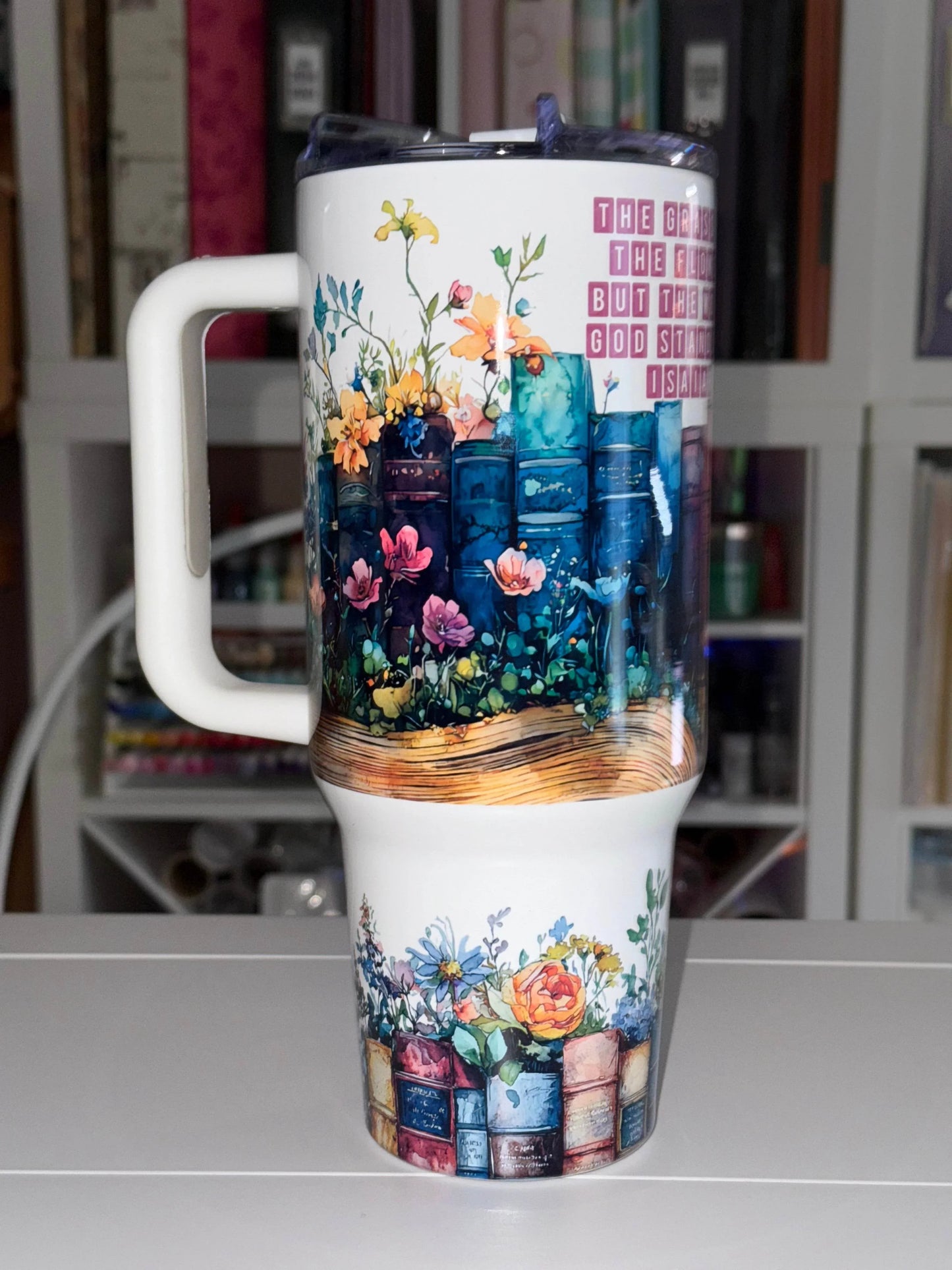 40 oz Big Swig Tumbler - Isaiah 40:8 - The Redheaded StoryKeeper