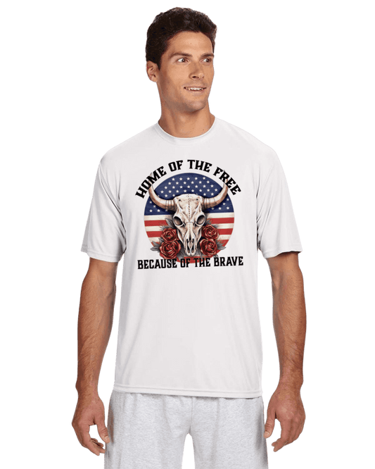 Home of the Free Performance Shirt - The Redheaded StoryKeeper