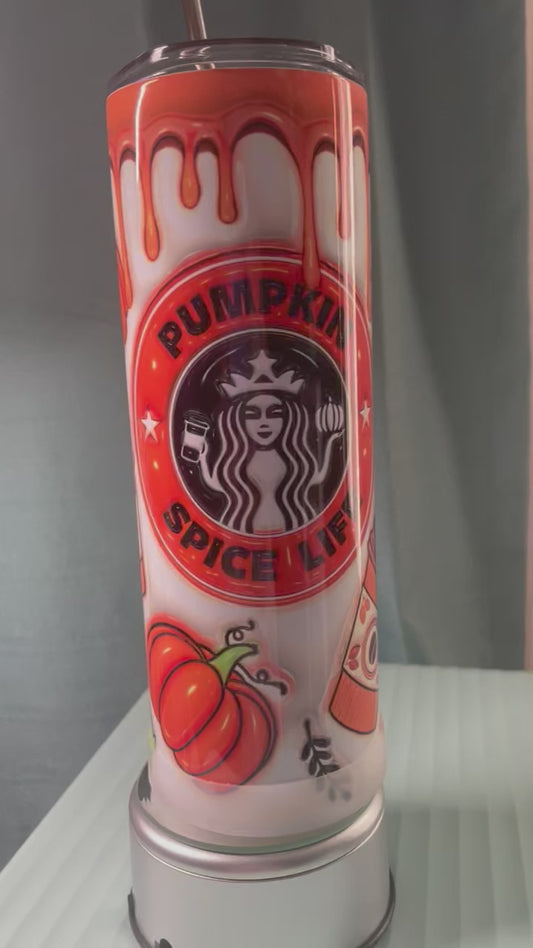Pumpkin spice life tumbler