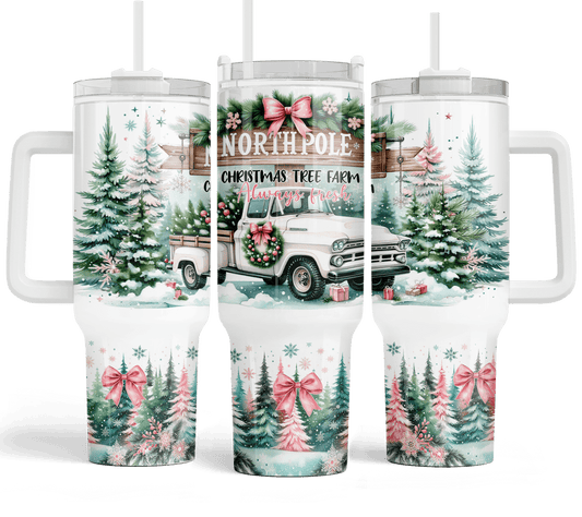 40 oz North Pole Travel Tumbler - The Redheaded StoryKeeper