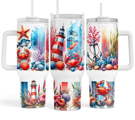 40 oz Lighthouse Big Swig Tumbler - The Redheaded StoryKeeper