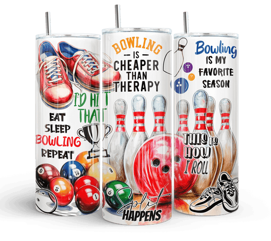 20 oz Bowling Tumbler - The Redheaded StoryKeeper