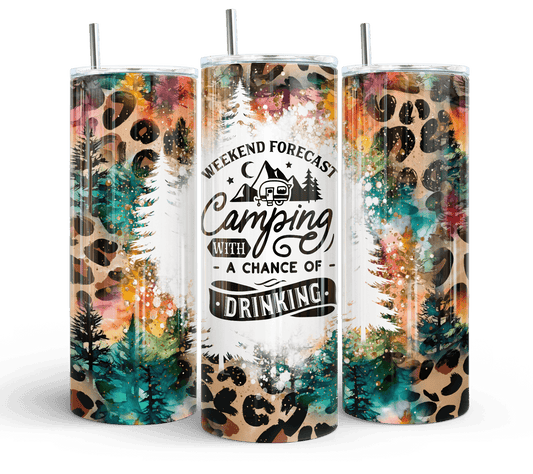 20 oz Weekend Forecast Tumbler - The Redheaded StoryKeeper