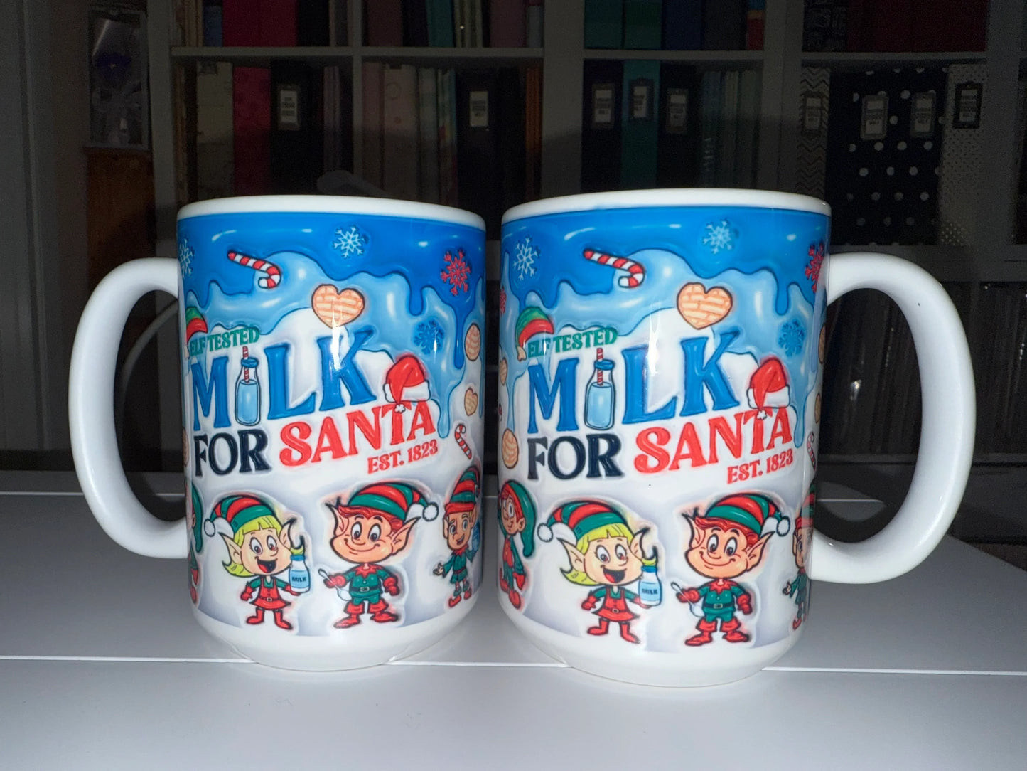 15 oz Milk for Santa Ceramic Mug - The Redheaded StoryKeeper