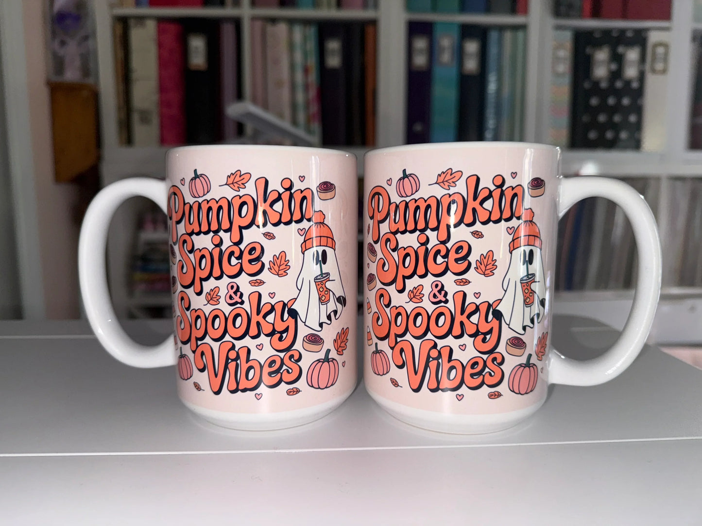 15 oz Pumpkin Spice Ceramic Mug - The Redheaded StoryKeeper