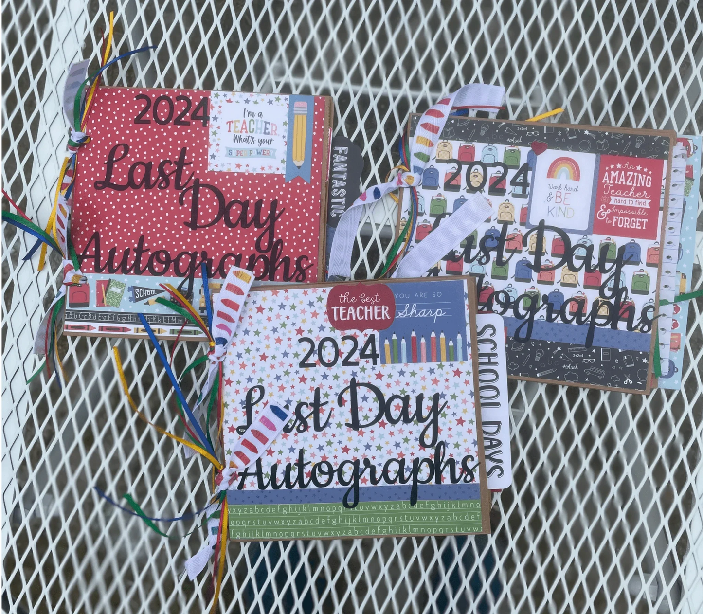 Last Day of School Autograph Paper Bag Albums - The Redheaded StoryKeeper